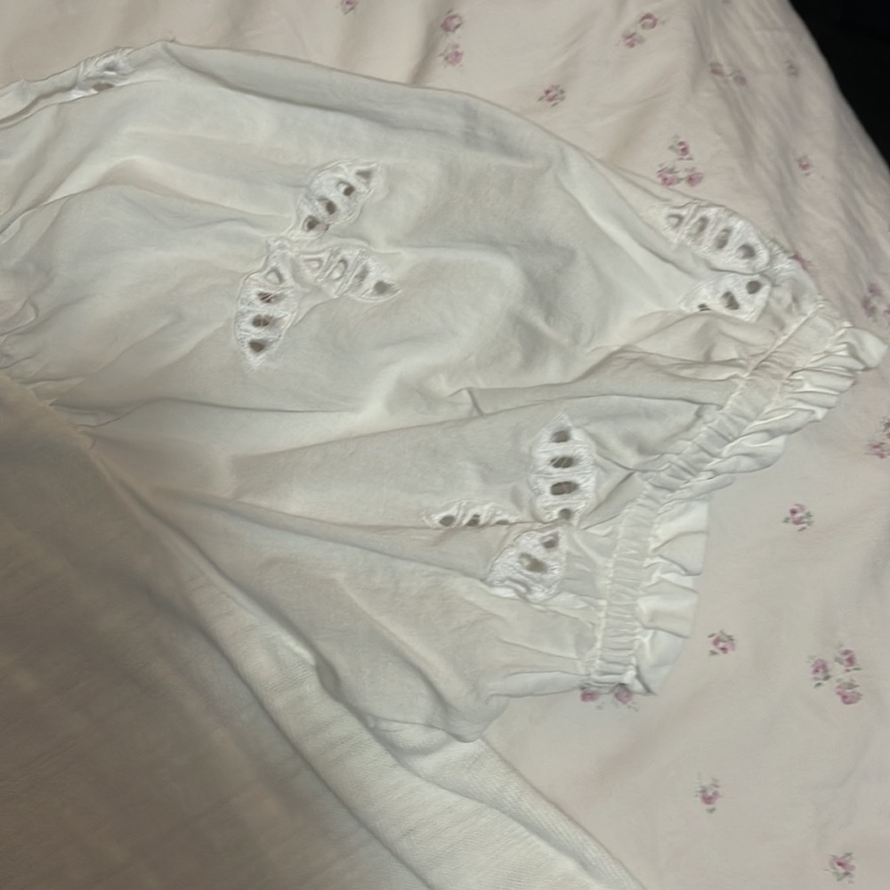 Loft Top. Amazing With Puff Sleeves. Worn One Time. View 3